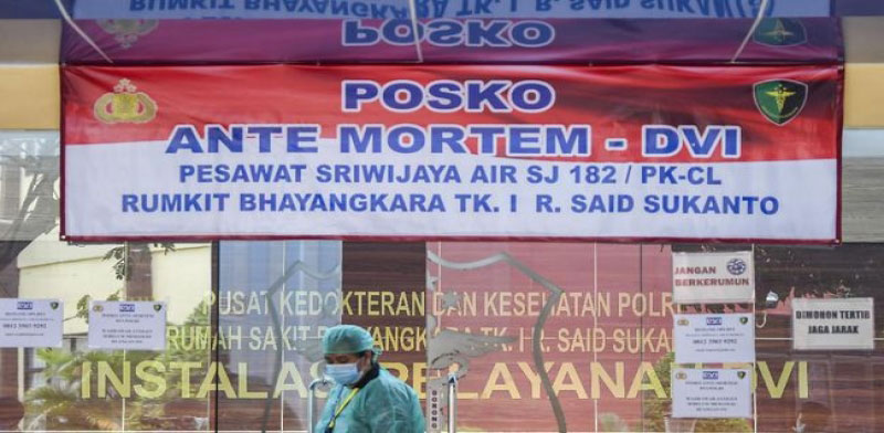 Operasi Pencarian Sriwijaya Air SJ 182 Disetop