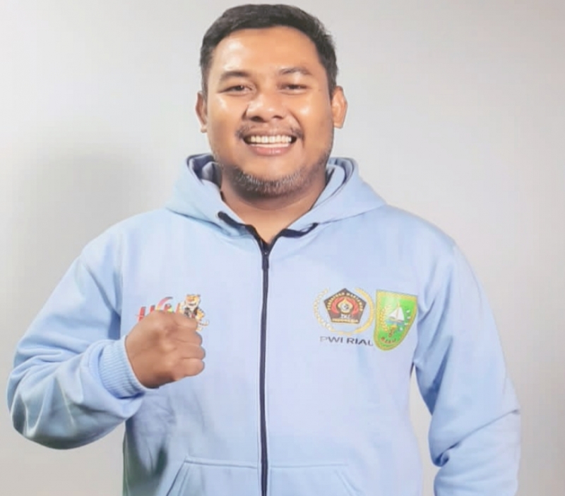 Semarakkan HPN, PWI Pojka Pekanbaru Taja Senam dan Jalan Sehat Berkilau Emas