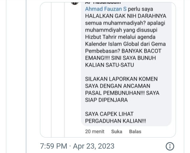 Peneliti BRIN Ancam Habisi Warga Muhammadiyah Gara-gara Beda 1 Syawal