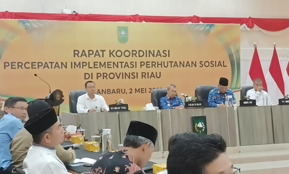 Gubernur Syamsuar Pimpin Rakor Percepatan Implementasi Perhutan Sosial