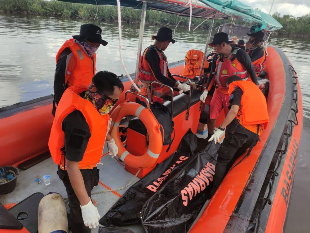Insiden Pompong Pencari Nipah Terbalik di Inhil, Tim SAR Temukan Korban Terakhir