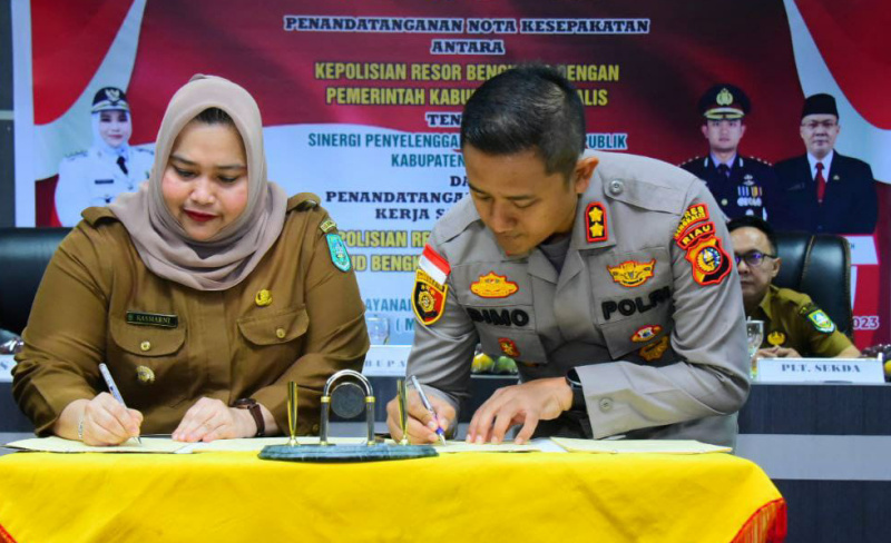 Bupati dan Kapolres Bengkalis Kerjasama Bidang Kesehaan