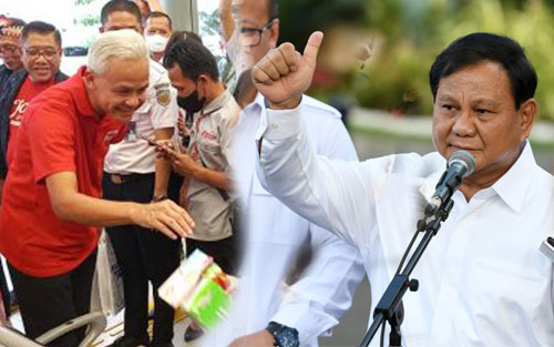 Ganjar Raja Blusukan, Prabowo Unggul di Pemberantasan Korupsi     - Pekanbaruexpress