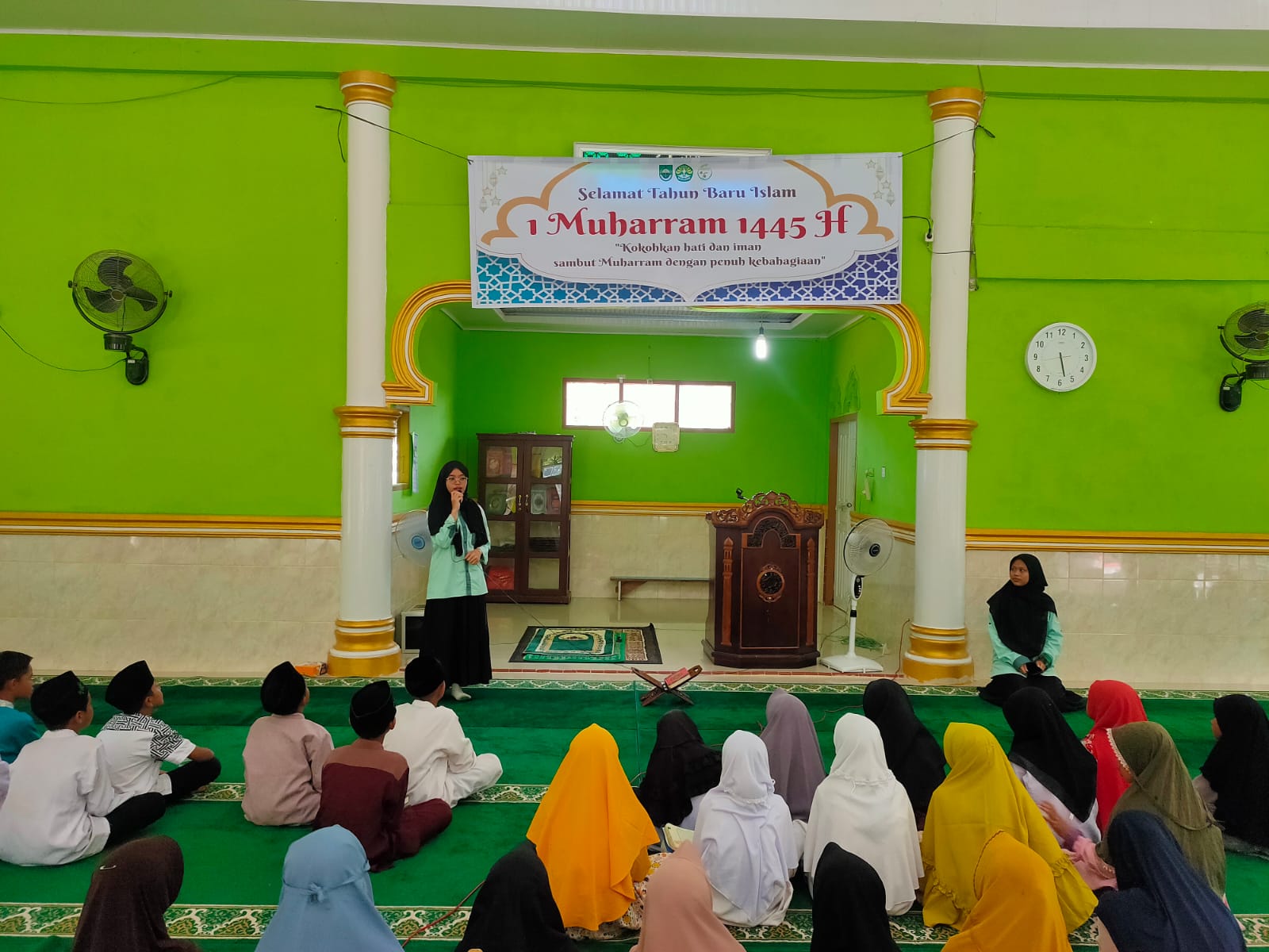 Peringati Tahun Baru Islam 1445 H, Mahasiswa Kukerta Unri di Desa Rambah Baru Gelar Perlombaan 