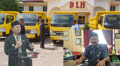 Lima Dump Truck Kebutuhan di DLH, Bupati Rohil Afrizal Sintong Respon Segera - Pekanbaruexpress
