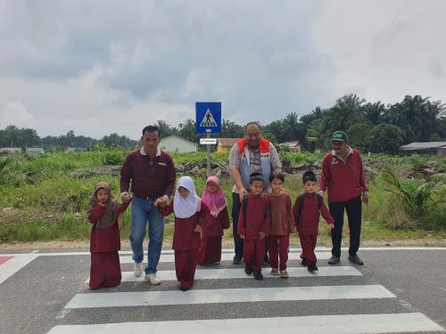 Peduli Keselamatan Warga, PHR Hadirkan Zona Selamat Sekolah di Tapung 