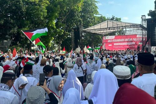 Ribuan Warga Pekanbaru Padati ' Aksi Pekanbaru Bela Palestina'
