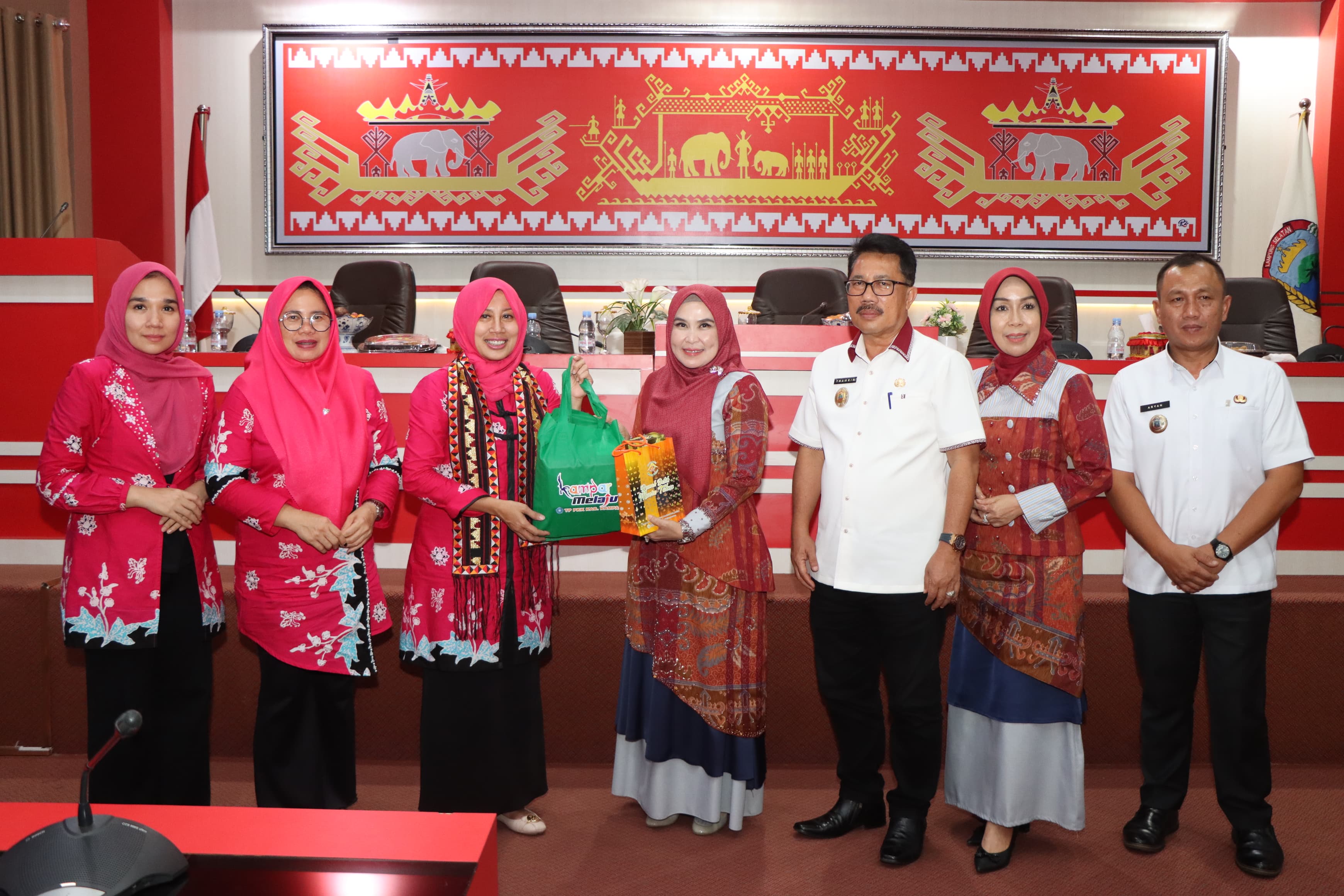 Menggali Informasi soal Penanganan Stunting, TP PKK Kabupaten Kampar Kunker ke TP PKK Lampung Selatan