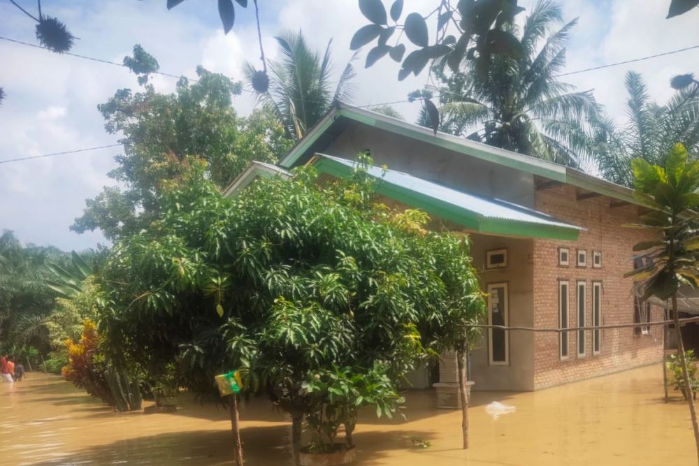 Banjir 1 Meter Merendam Sejumlah Wilayah di Kuansing