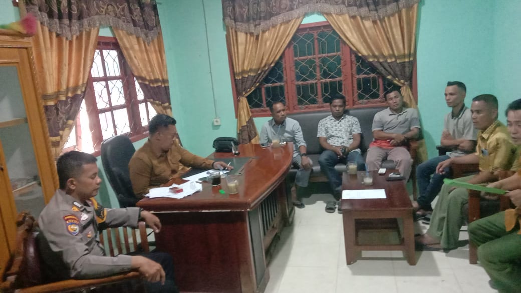 Cooling System, Bhabinkamtibmas Polsubsektor Pelalawan Upayakan Preemtif dan Preventif Menjelang Pemilu 2024