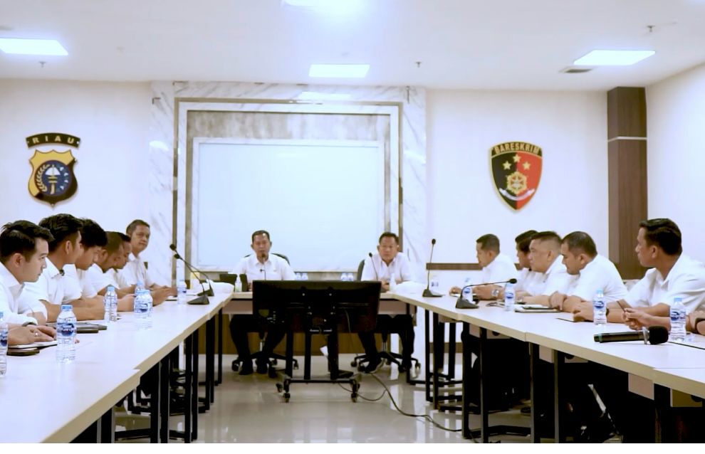 Samakan Persepsi Penegakan Hukum Pidana Pemilu, Kasat Reskrim se-Riau Dikumpulkan 