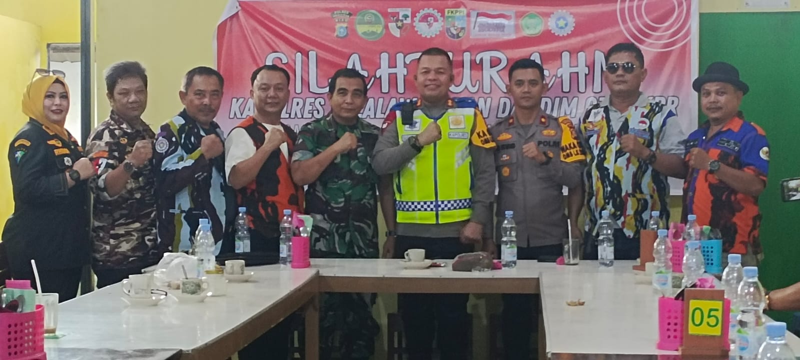 Aliansi Ormas dan OKP se-Kabupaten Pelalawan Silaturahmi dengan Kapolres Beserta dandim 0313/KPR