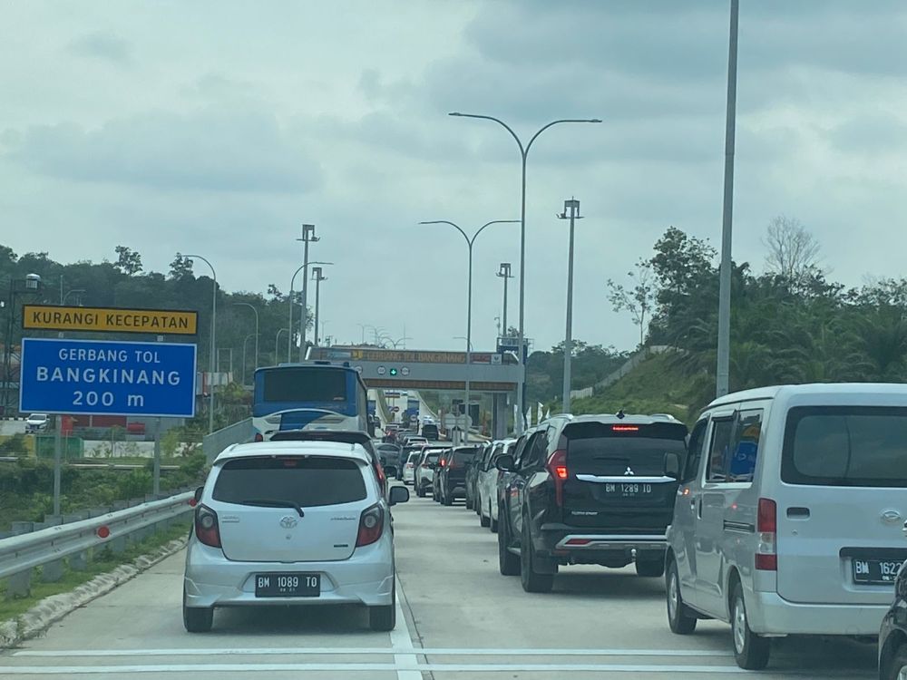 Tol Bangkinang - Koto Kampar Diberlakukan One Way Guna Antisipasi Kemacetan