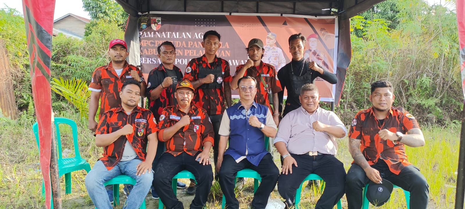 Semangat Kebersamaan, Ormas Pemuda Pancasila Jaga Keamanan Natal Agung 2023 