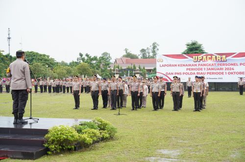 808 Personel Polda Riau Naik Pangkat, Kapolda Riau: Motivasi Penunjang Kerja