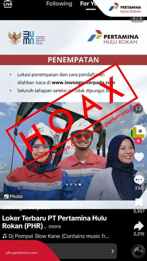 Waspadai Lowongan Kerja Palsu, PHR Ingatkan Jangan Sampai Terjebak