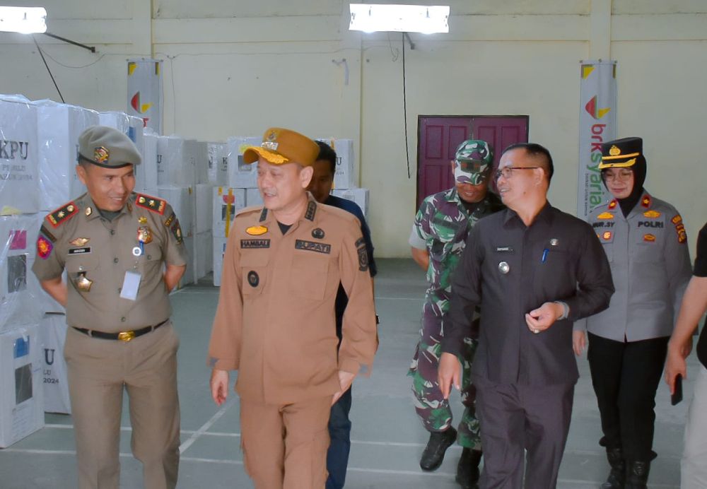 Pj Bupati Kampar Monitoring Persiapan Pemilu 2024