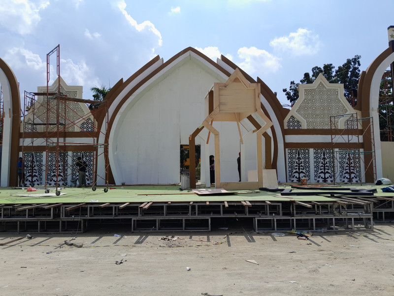 Dibuka Sabtu Malam, Astaka Utama MTQ ke-56 Pekanbaru Belum Siap
