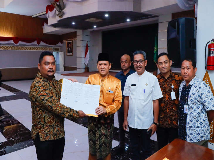 Pemkab Kampar Terima Aset Gedung Sekolah dari Kementerian PUPR Ditjen Cipta Karya