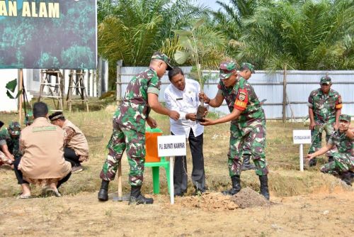Kampar Ikut Serta Dalam Program Penanaman Seribu Pohon TNI AD