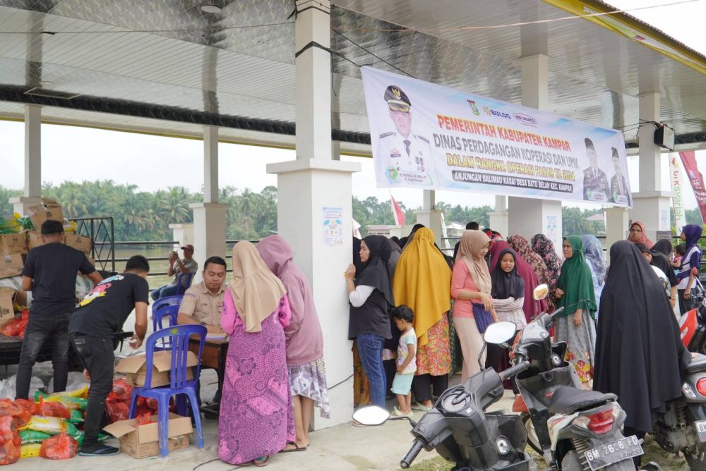 Kendalikan Inflasi Daerah, Pemkab Kampar Gelar Pasar Murah