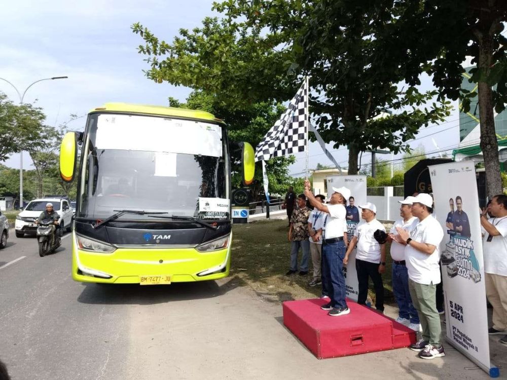 Mudik Gratis, Pengadaian Siapkan 5 Bus dari Pekanbaru Menuju Sumbar dan Sumut