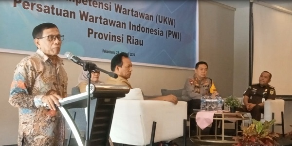 Ketua Umum PWI Hadiri Pembukaan Uji Kompetensi Wartawan di Riau
