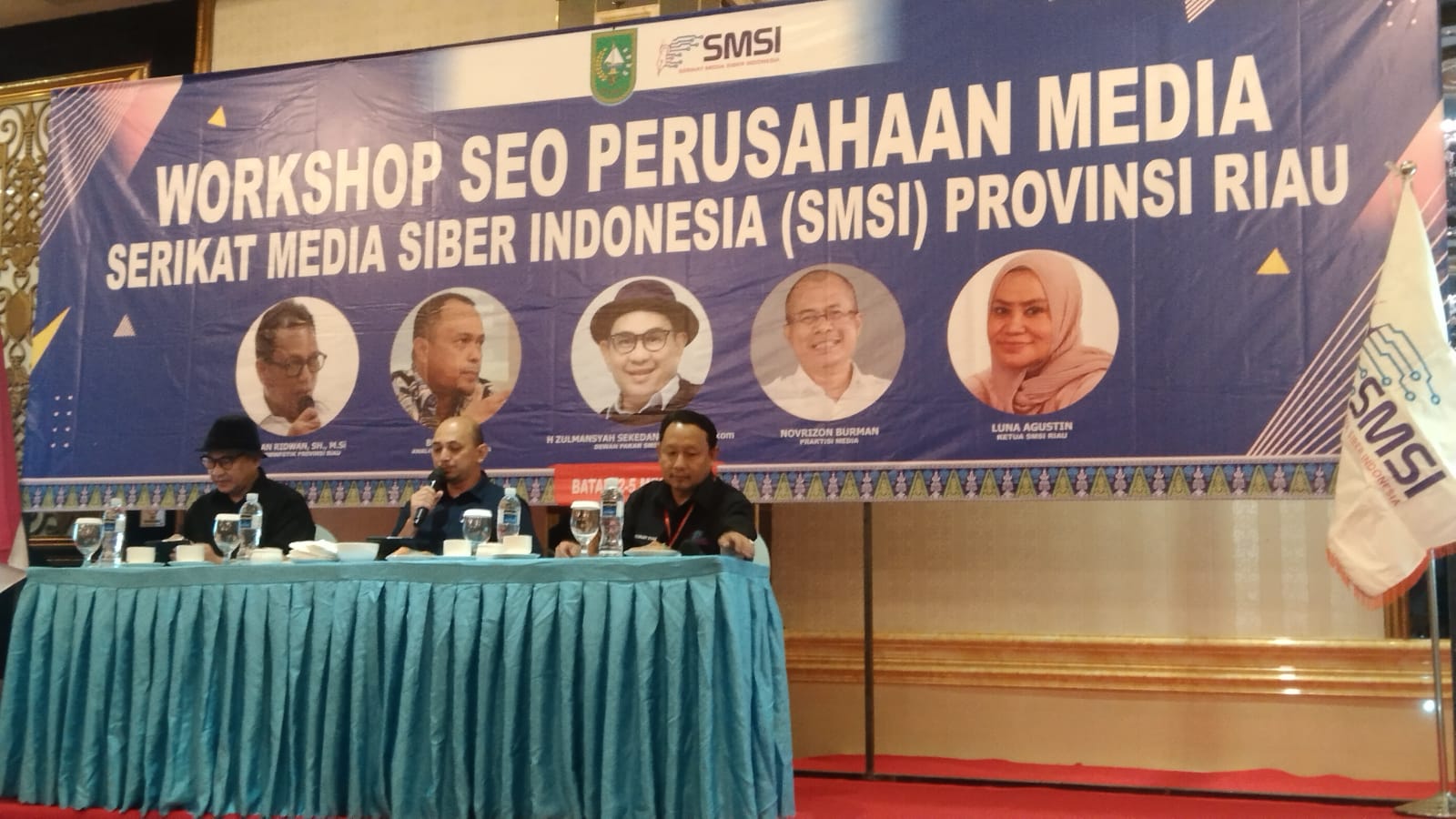 Kadiskominfotik Riau Resmi  Buka Workshop SEO Media Perusahaan Pers SMSI Riau