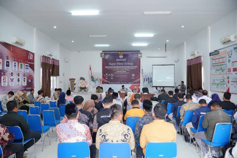 Ditetapkan 601,561 Jiwa Pemilih Pilkada 2024 di Kabupaten Kampar 