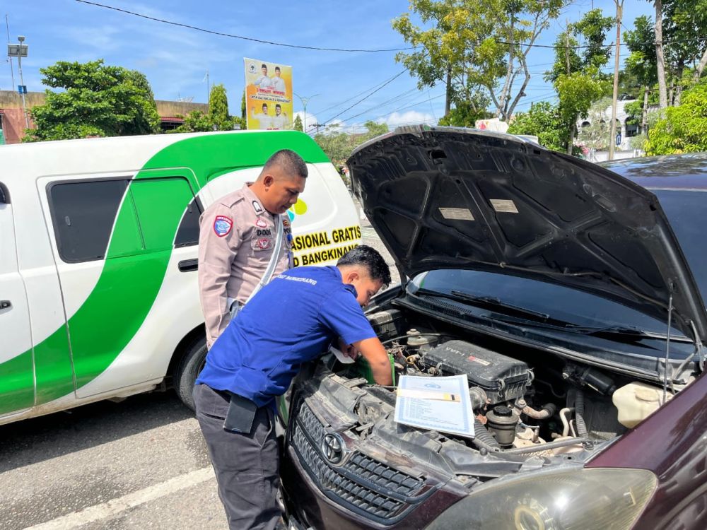 Tekan Angka Pelanggaran lalin,Tim Gabungan Razia Kendaraan di Bangkinang