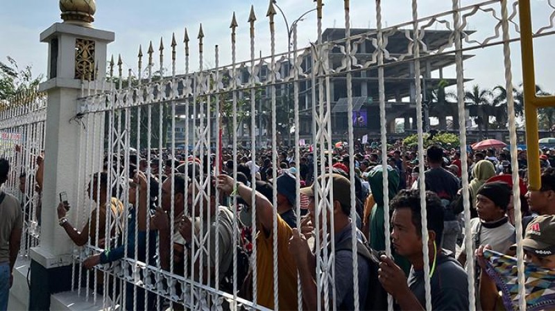 Tolak Digusur dari Tesso Nilo, Massa Desak Presiden Turun Tangan