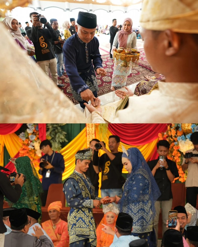 Nikah dan Sunatan Massal Dihelat Pertama Kali di Rumah Dinas Bupati Siak 
