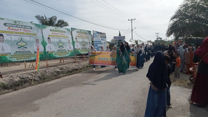 Ribuan Warga Padati Kampar Utara, Rela Berjalan Ratusan Meter Demi Saksikan Pembukaan MTQ ke-54