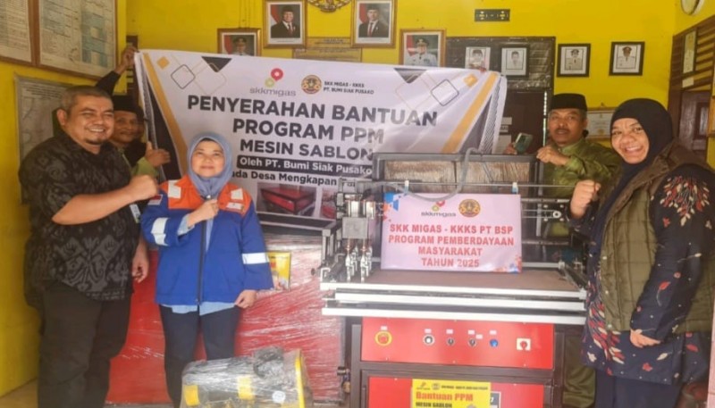 Mesin Sablon Bantuan PT BSP di Mengkapan Serap Tenaga Kerja Tempatan