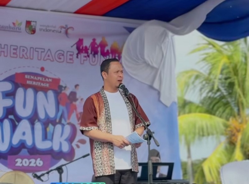 Wako Pekanbaru Promosikan Wisata Sejarah Lewat Senapelan Heritage Fun Walk