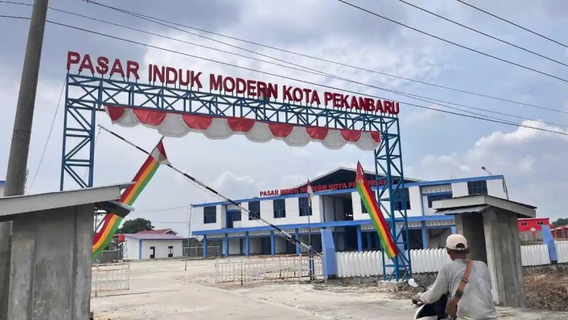 Relokasi Pedagang ke Pasar Induk Pekanbaru Masih Menunggu Kesiapan Fisik Bangunan