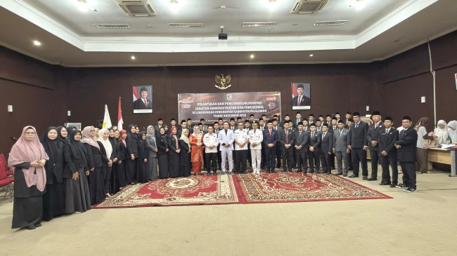 Wabup Pelalawan Husni Tamrin Lantik 62 Pejabat Administrator dan Fungsional