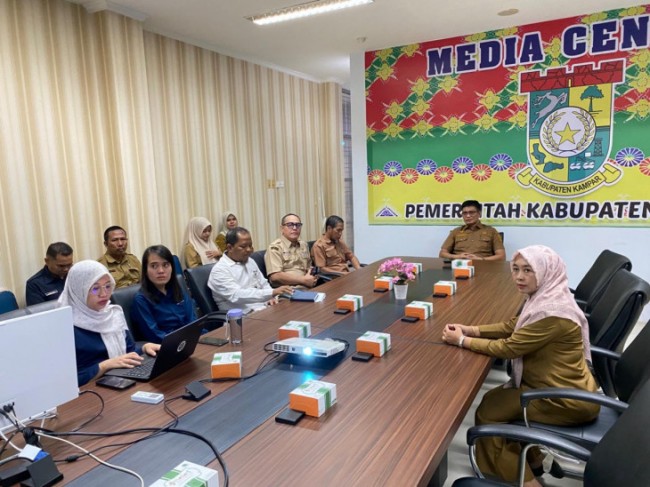 Asisten II Setda Kampar Ikuti Launching Pendidikan Antikorupsi dan Rakor Pengendalian Inflasi