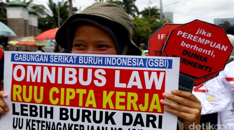 Buruh Ancam Mogok Besar besaran Tolak RUU Cipta Kerja