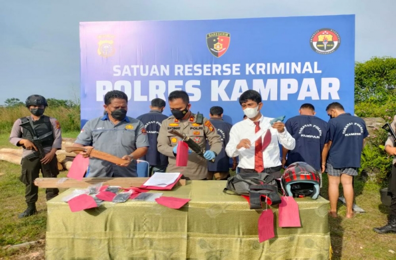 Sengketa Lahan, Polisi Tangkap 6 Pelaku Pembakaran Mobil di Tapung Hilir