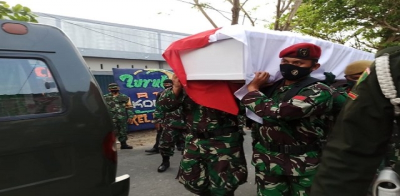 Praka Dedy Irawan, Korban Kontak Senjata di Poso Dimakam di Pekanbaru