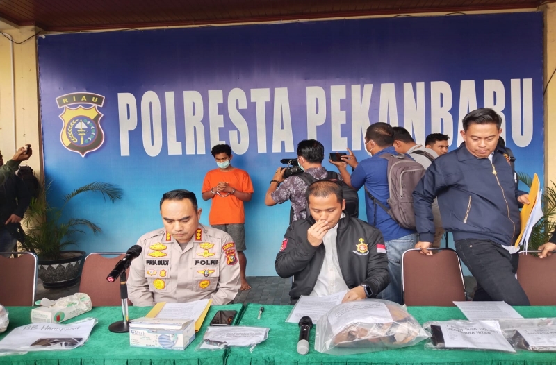 Polisi Tangkap Pelaku Pembunuhan Honorer Dishub Pekanbaru