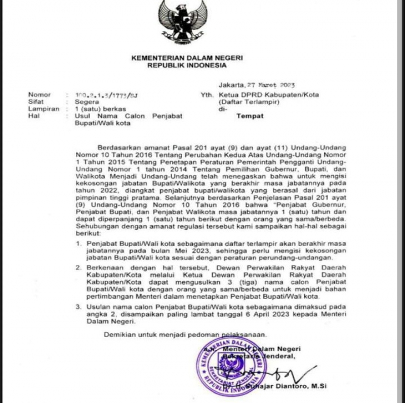 Minta DPRD Pekanbaru dan Kampar Usulkan Pengganti Uun dan Kamsol